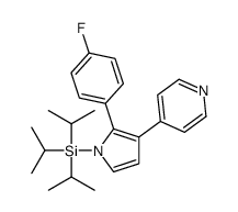 [2-(4-fluorophenyl)-3-pyridin-4-ylpyrrol-1-yl]-tri(propan-2-yl)silane Structure