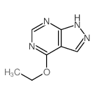 4-乙氧基-1(2)h-吡唑并[3,4-d]嘧啶结构式