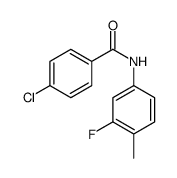 4-Chloro-N-(3-fluoro-4-methylphenyl)benzamide structure