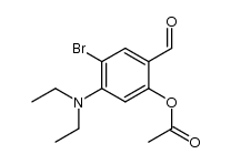 2-acetoxy-5-bromo-4-diethylaminobenzaldehyde Structure