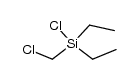 Chlor(chlormethyl)diethylsilan Structure