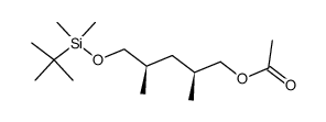 (2S,4R)-5-{[(1,1-dimethylethyl)(dimethyl)silyl]oxy}-2,4-dimethylpentyl acetate Structure