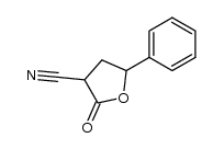 tetrahydro-2-oxo-5-phenyl-3-furancarbonitrile结构式
