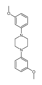 1,4-bis(3-methoxyphenyl)piperazine Structure