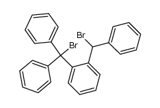 1-(α-bromobenzyl)-2-(α-bromo-α-phenylbenzyl)benzene Structure