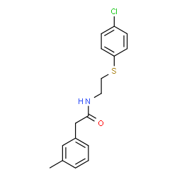 N-(2-[(4-CHLOROPHENYL)SULFANYL]ETHYL)-2-(3-METHYLPHENYL)ACETAMIDE picture