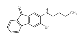 3-bromo-2-butylamino-fluoren-9-one Structure