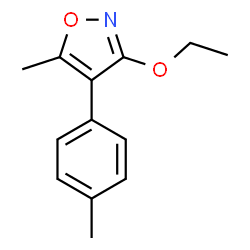 Isoxazole, 3-ethoxy-5-methyl-4-(4-methylphenyl)- (9CI) structure
