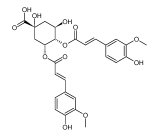 3,4-di-O-caffeoylquinic acid结构式