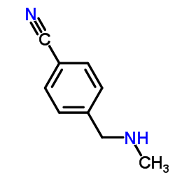 4-[(Methylamino)methyl]benzonitrile structure
