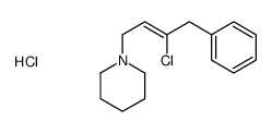 1-[(Z)-3-chloro-4-phenylbut-2-enyl]piperidine,hydrochloride Structure