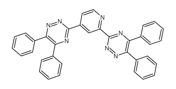 3-[2-(5,6-diphenyl-1,2,4-triazin-3-yl)pyridin-4-yl]-5,6-diphenyl-1,2,4-triazine Structure