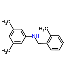 3,5-Dimethyl-N-(2-methylbenzyl)aniline Structure