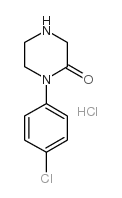 1-(4-chlorophenyl)piperazin-2-one,hydrochloride structure