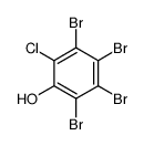 2,3,4,5-tetrabromo-6-chlorophenol Structure