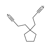3,3'-(cyclopentane-1,1-diyl)dipropanenitrile结构式