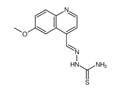 2-((6-METHOXYQUINOLIN-4-YL)METHYLENE)HYDRAZINECARBOTHIOAMIDE Structure