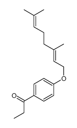 1-[4-(3,7-dimethylocta-2,6-dienoxy)phenyl]propan-1-one结构式