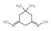 (NE)-N-[(5E)-5-hydroxyimino-3,3-dimethyl-cyclohexylidene]hydroxylamine structure