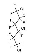 1,2,4,6-tetrachloro-nonafluoro-6-iodo-hexane结构式