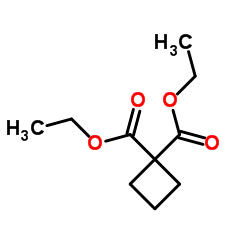 环丁基-1,1-二羧酸二乙酯结构式