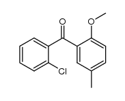2-Chlor-2'-methoxy-5'-methyl-benzophenon Structure