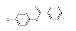 4-Fluor-benzoesaeure-[4-chlor-phenylester]结构式