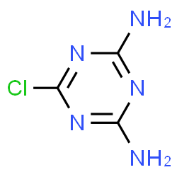 2-CHLORO-4,6-DIAMINO-S-TRIAZINE结构式