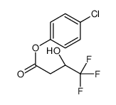 (4-chlorophenyl) (3R)-4,4,4-trifluoro-3-hydroxybutanoate Structure