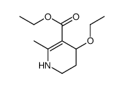 ethyl 4-ethoxy-6-methyl-1,2,3,4-tetrahydropyridine-5-carboxylate结构式