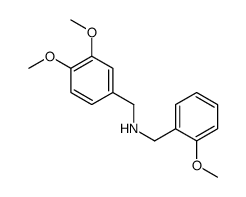 1-(3,4-dimethoxyphenyl)-N-[(2-methoxyphenyl)methyl]methanamine Structure