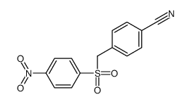 4-[(4-nitrophenyl)sulfonylmethyl]benzonitrile Structure