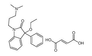 3-(3-ethoxy-2-oxo-3-phenylindol-1-yl)propyl-dimethylazanium,(Z)-4-hydroxy-4-oxobut-2-enoate Structure