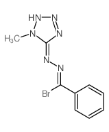 Benzenecarbohydrazonoylbromide, N-(1-methyl-1H-tetrazol-5-yl)-结构式