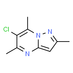 6-Chloro-2,5,7-trimethylpyrazolo[1,5-a]pyrimidine Structure