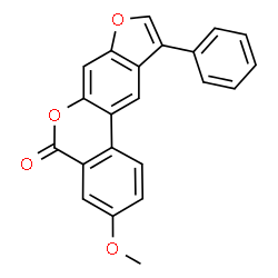 3-methoxy-10-phenyl-[1]benzofuro[6,5-c]isochromen-5-one structure