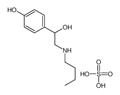 4-[2-(butylamino)-1-hydroxyethyl]phenol,sulfuric acid结构式