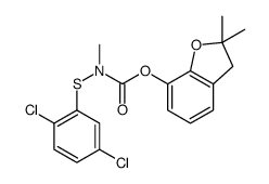 (2,2-dimethyl-3H-1-benzofuran-7-yl) N-(2,5-dichlorophenyl)sulfanyl-N-methylcarbamate Structure