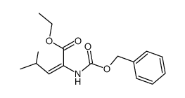 ethyl (E)-α-N-benzyloxycarbonyl-α,β-didehydroleucinate Structure