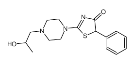 2-[4-(2-hydroxypropyl)piperazin-1-yl]-5-phenyl-1,3-thiazol-4-one Structure