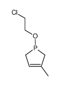 1-(2-chloroethoxy)-3-methylphosphol-3-ene结构式