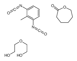 1,3-diisocyanato-2-methylbenzene,2-(2-hydroxyethoxy)ethanol,oxepan-2-one结构式