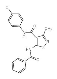5-(benzoylamino)-N-(4-chlorophenyl)-3-methyl-4-isothiazolecarboxamide picture