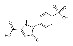 1-(4-sulfophenyl)-pyrazol-5-on-3-carboxylic acid Structure
