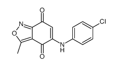 5-(4-chloroanilino)-3-methyl-2,1-benzoxazole-4,7-dione Structure