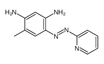 4-methyl-6-(pyridin-2-yldiazenyl)benzene-1,3-diamine结构式