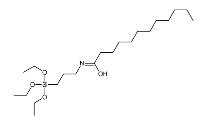 N-(3-triethoxysilylpropyl)dodecanamide结构式