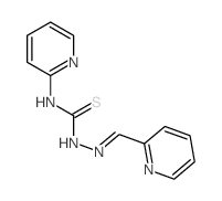 Hydrazinecarbothioamide,N-2-pyridinyl-2-(2-pyridinylmethylene)- Structure