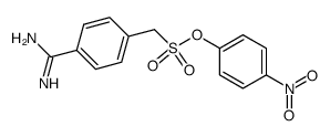 p-Nitrophenyl p-amidinophenylmethanesulfonate Structure