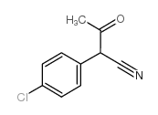 2-(4-氯苯基)-3-氧代丁腈结构式